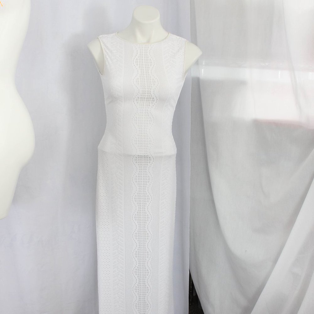 Hunter Bell Fashion Star Knit Lace Maxi Dress